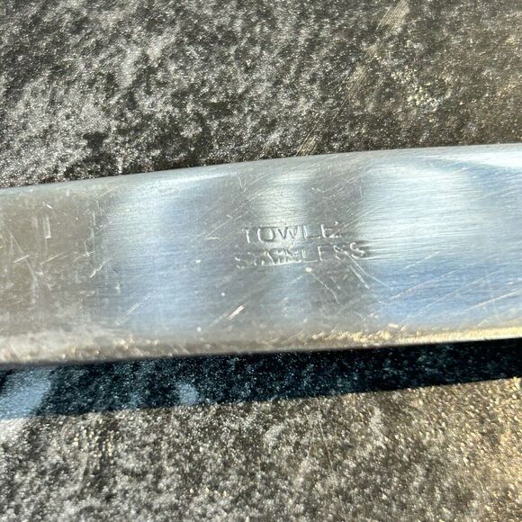 Set of 5 TOWLE‎ MERRIMACK Stainless Steel Crafted USA DINNER KNIVES - Picture 2 of 3